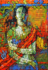 A. S. Rind, 24 x 36 Inch, Acrylic on Canvas, Figurative Painting, AC-ASR-662